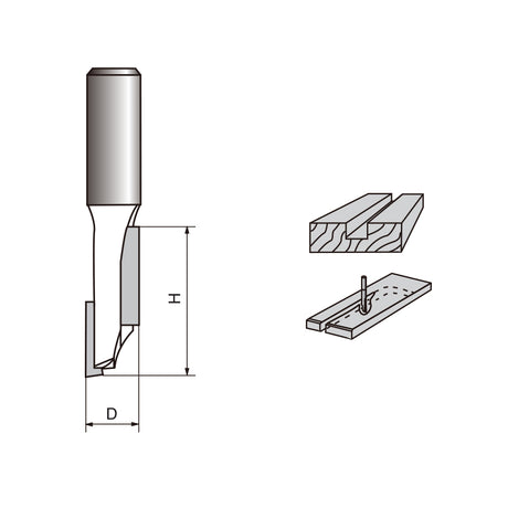 Bit de roteador de dente de dente de dente de galo de carboneto