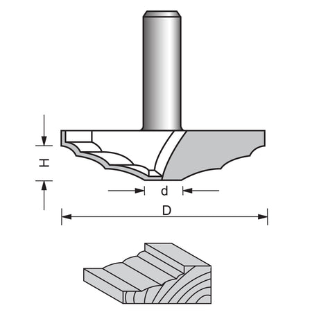 Raised Panel Router Bit-1932