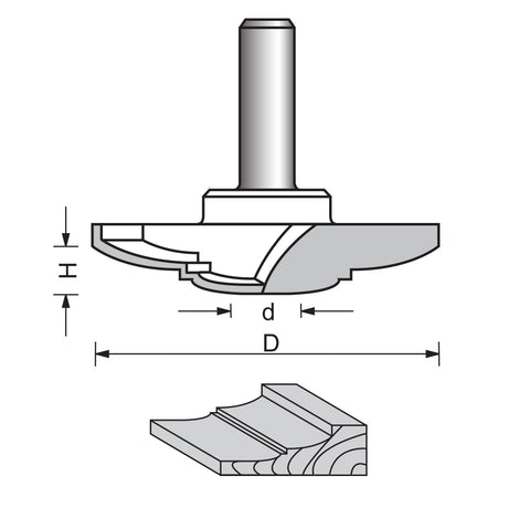 Enrutador de panel elevado bit-1959