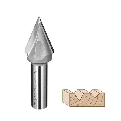 45 & 60 Degree V Groove Router Bit