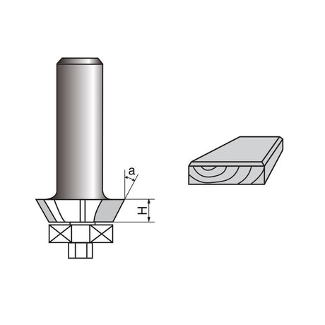 Bevel Trim Router Bit-4 Flutes-2