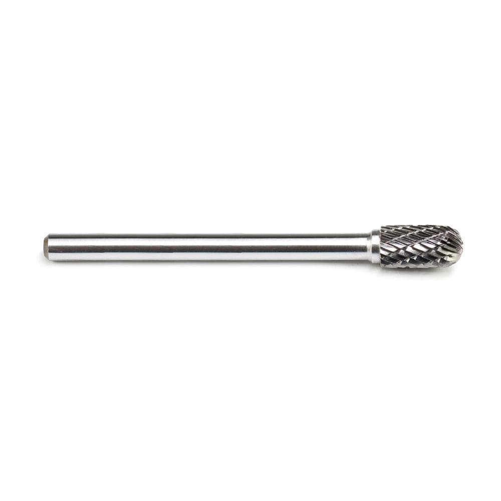 Carbide Burr SC-3L4 Cylinderical Ball Nose OMNI Range Head D 3/8 x 3/4L, 1/4 Shank, 4-1/3 Inch Full Length-2