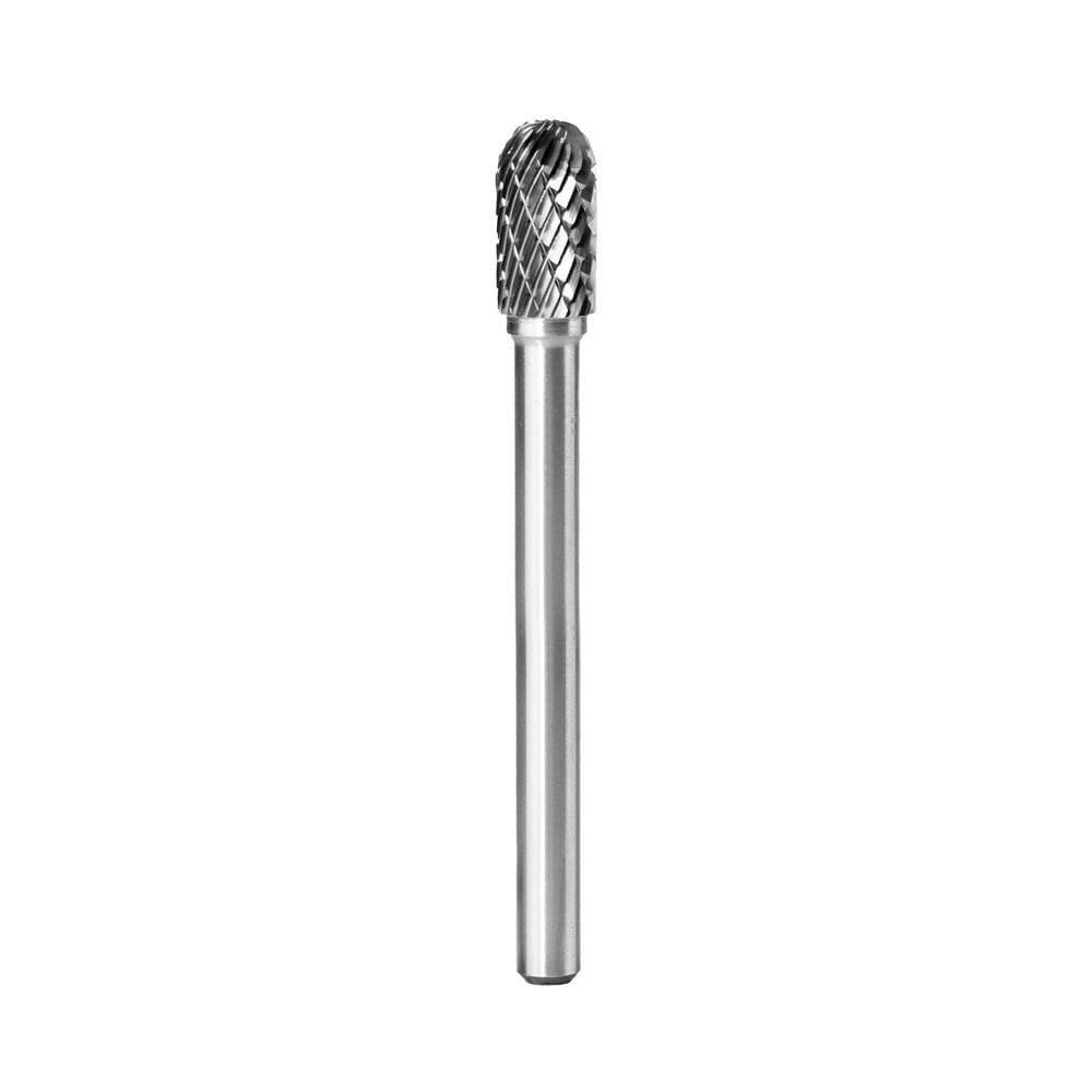 Carbide Burr SC-3L4 Cylinderical Ball Nose OMNI Range Head D 3/8 x 3/4L, 1/4 Shank, 4-1/3 Inch Full Length-1