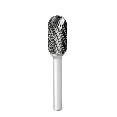 Carbide Burr SC-5 Cylinderical Ball Nose OMNI Range Head D 1/2 x 1L ,1/4 Shank, 2-3/4 Inch Full Length-1