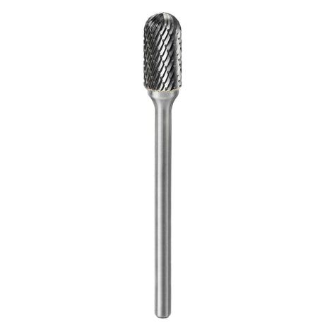 Carbide Burr SC-5L4 Cylinderical Ball Nose OMNI Range Head D 1/2 x 1L ,1/4 Shank, 4 Inch Full Length-1