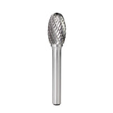 Carbide Burr SE-5 Oval Shape OMNI Range Head D 1/2 x 7/8L, 1/4 Shank, 2-5/8 Inch Full Length-1