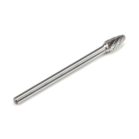 Carbide Burr SF-3L4 Tree Radius End OMNI Range Head D 3/8 x 3/4L, 1/4 Shank, 4-1/3 Inch Full Length-3