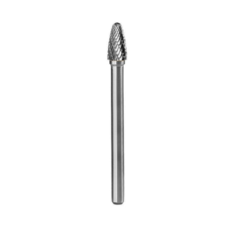 Carbide Burr SF-3L4 Tree Radius End OMNI Range Head D 3/8 x 3/4L, 1/4 Shank, 4-1/3 Inch Full Length-1