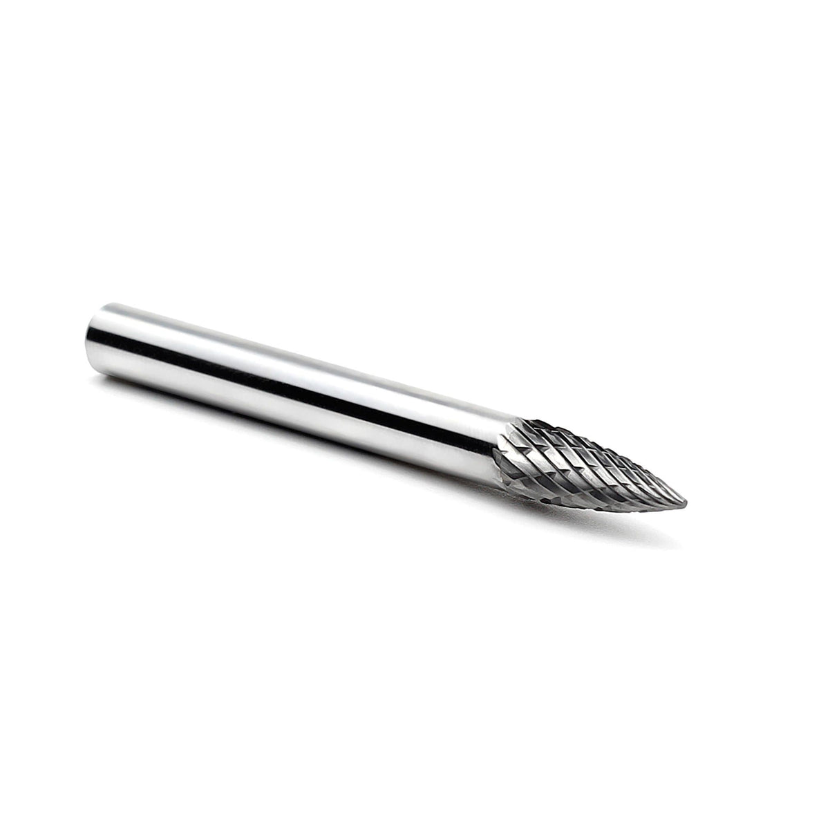 Carbide Burr SG-1 Point Tree Shape OMNI Range Head D 1/4 x 5/8L ,1/4 Shank, 2 Inch Full Length-4