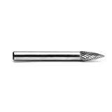 Carbide Burr SG-1 Point Tree Shape OMNI Range Head D 1/4 x 5/8L ,1/4 Shank, 2 Inch Full Length-2