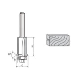 Flush Trim V Groove Router Bit-2