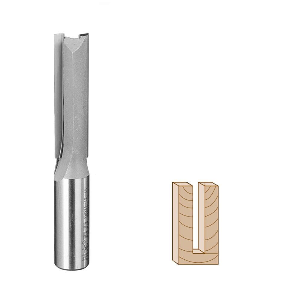 Router reto Bit-10 a 12mm dia. x 35 a 38 mm de altura, haste de 12 mm