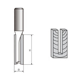 Router reto Bit-10 a 12mm dia. x 35 a 38 mm de altura, haste de 12 mm