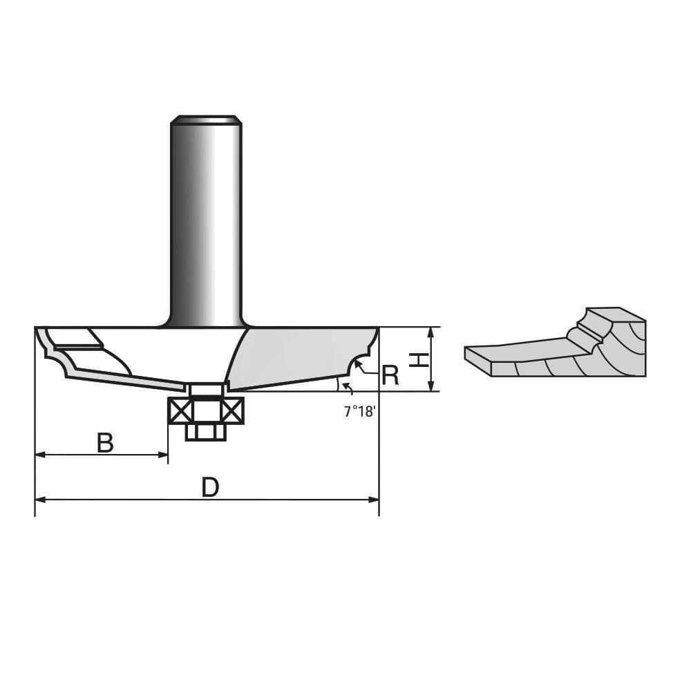 Raised Panel Router Bit-1212