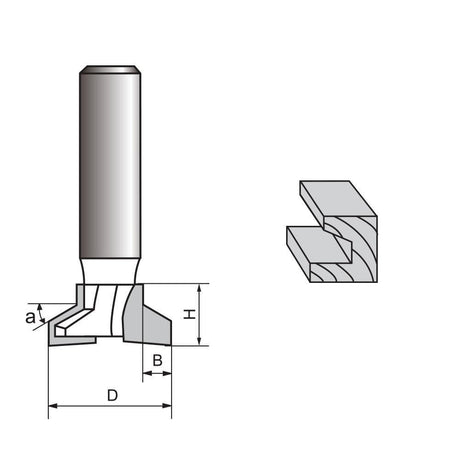 Reversible Drawer Front Joint Router Bit