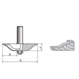 Wavy Raised Panel Router bit