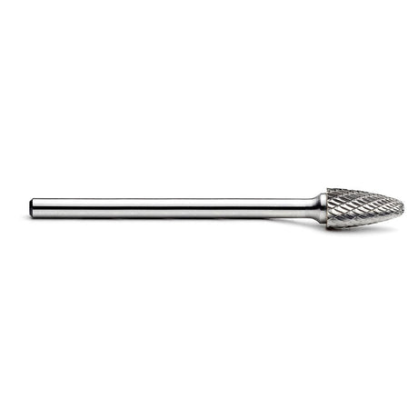 Carbide Burr SF-5L4 Tree Radius End OMNI Range Head D 1/2 x 1L ,1/4 Shank, 4 Inch Full Length-2