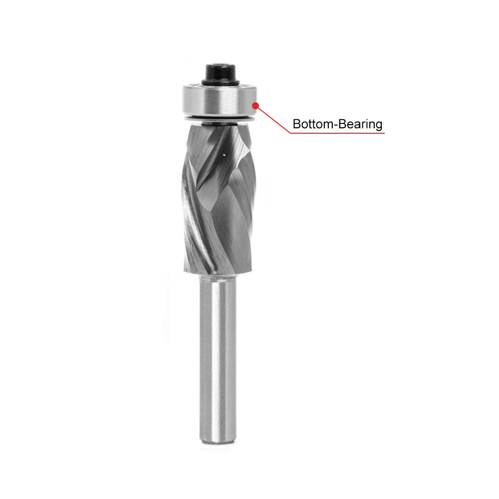 solid carbide compression spiral flush trim router bit